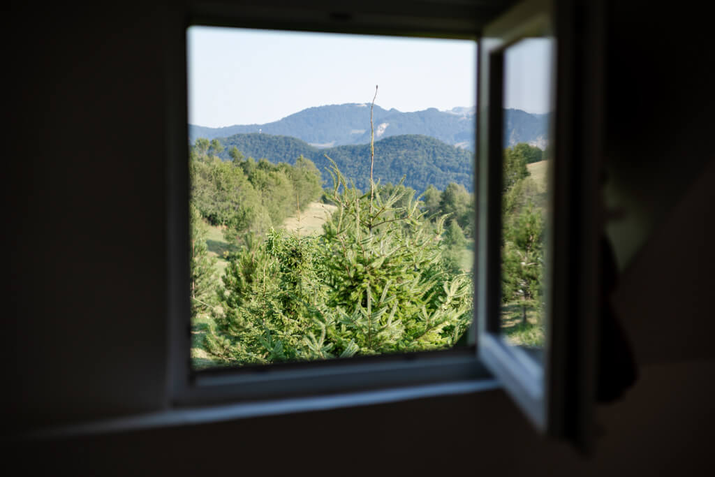 pogled iz spavace sobe -View from the bedroom