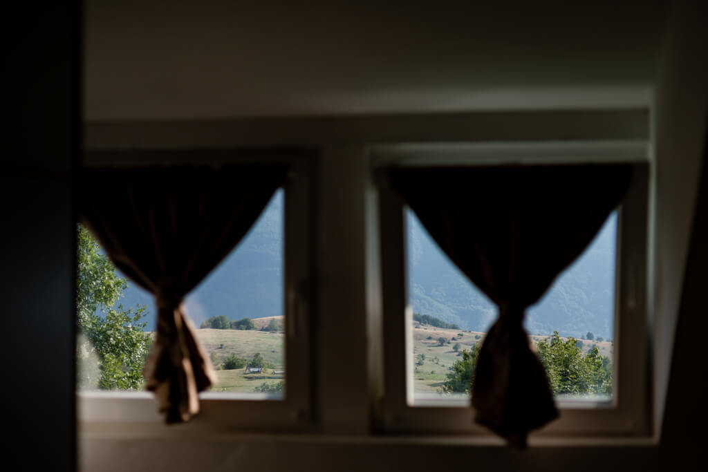 pogled iz spavace sobe -View from the bedroom