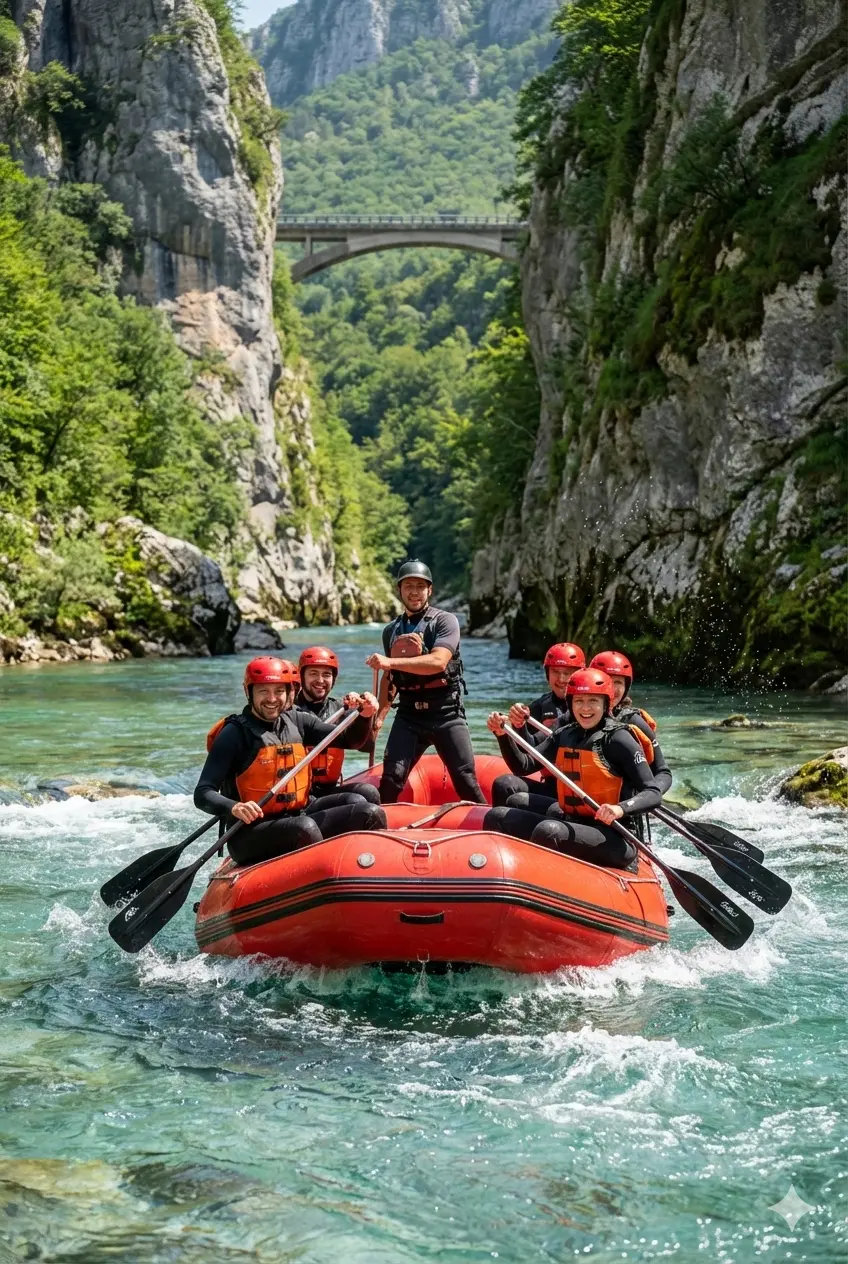 rafting zabljak zasto odabrati nas skiperi se spustaju niz kanjon rijeke tare